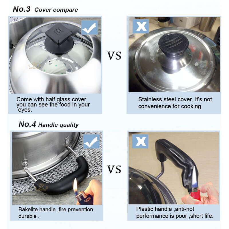 stainless steel non-stick pot wholesale