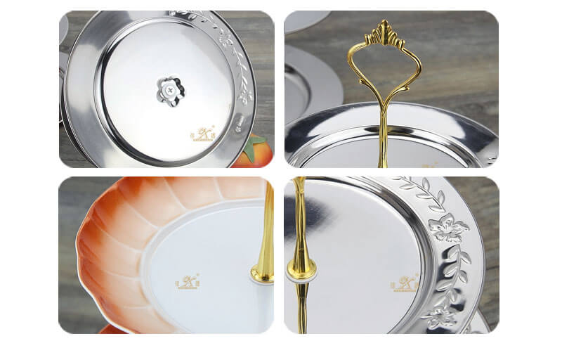 3 tier serving tray wholesale stainless steel tray wholesale