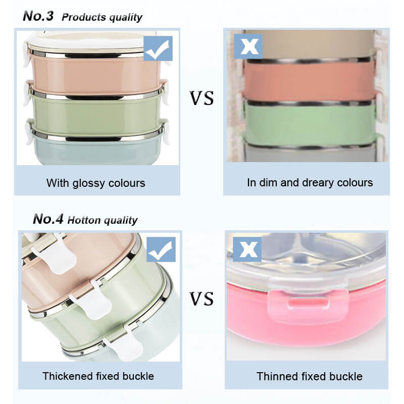 stainless bento container leakproof lunch box manufacture