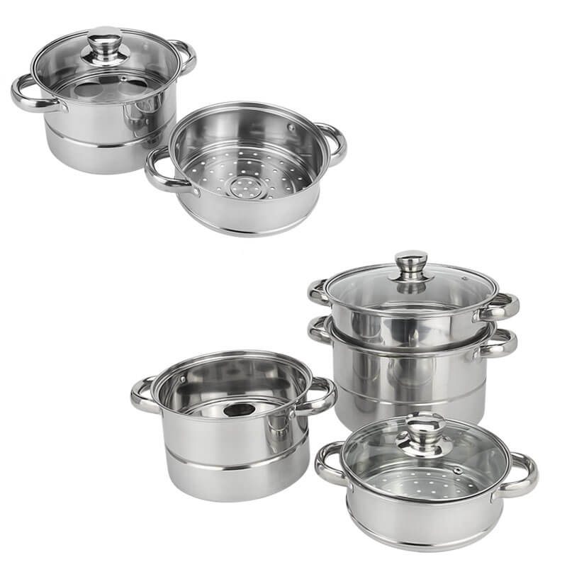 steel cooker factory kitchen pot set supplier