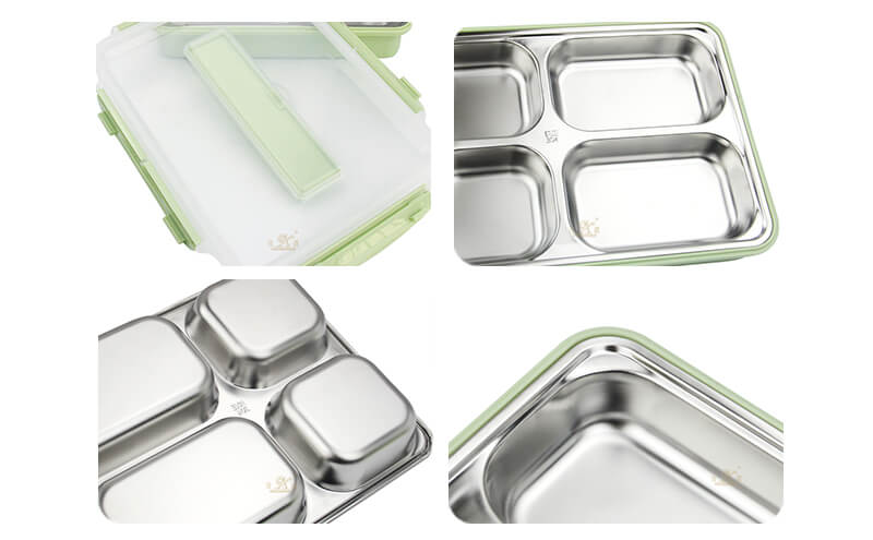serving tray with lid wholesale stainless steel food tray export