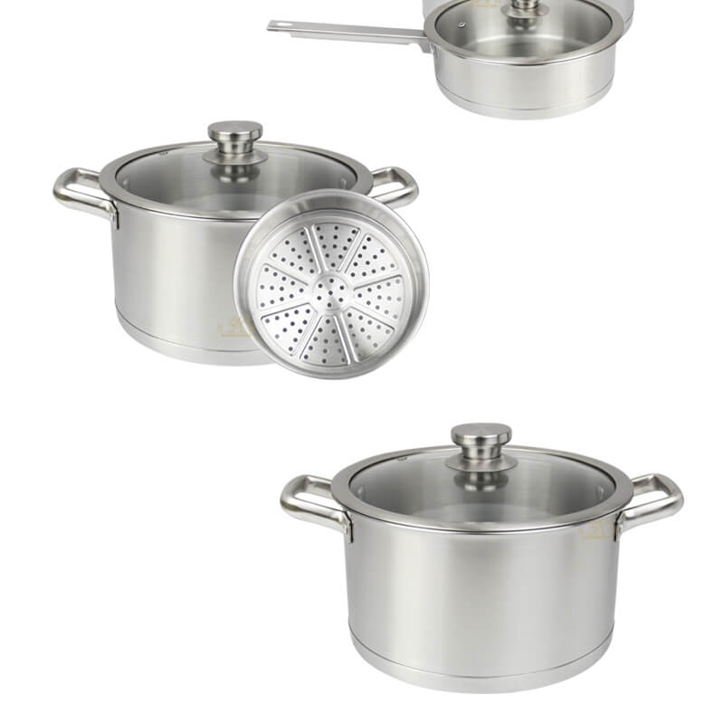kitchen cookware 2 pcs factory stainless pot price