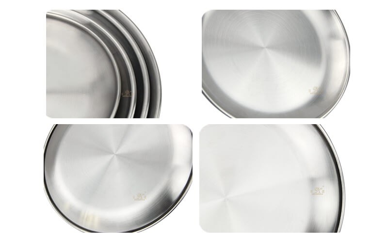 round metal tray wholesale fruit tray export