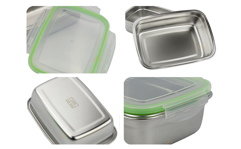 food steel pan containers supplier stainless lunch box ODM