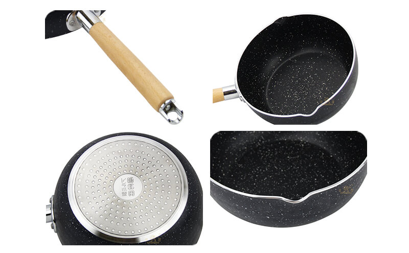 single handle pot supplier Korean non stick pan ODM