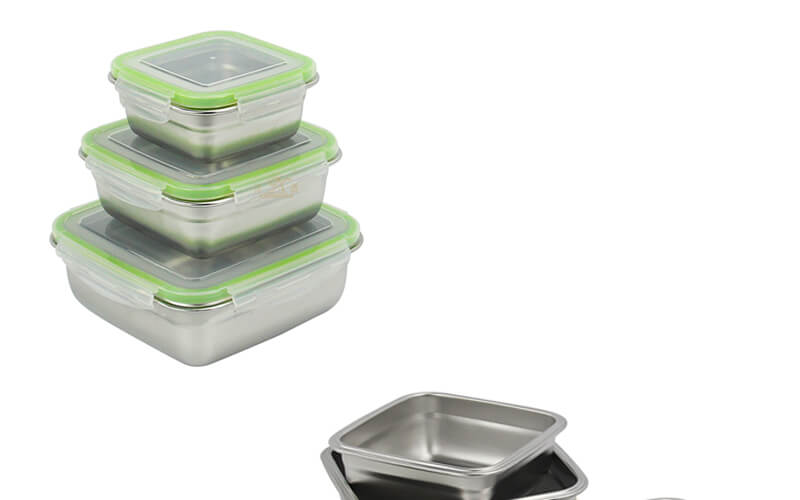 quare stainless steel lunch box odm