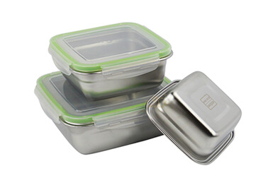 quare stainless steel lunch box oem