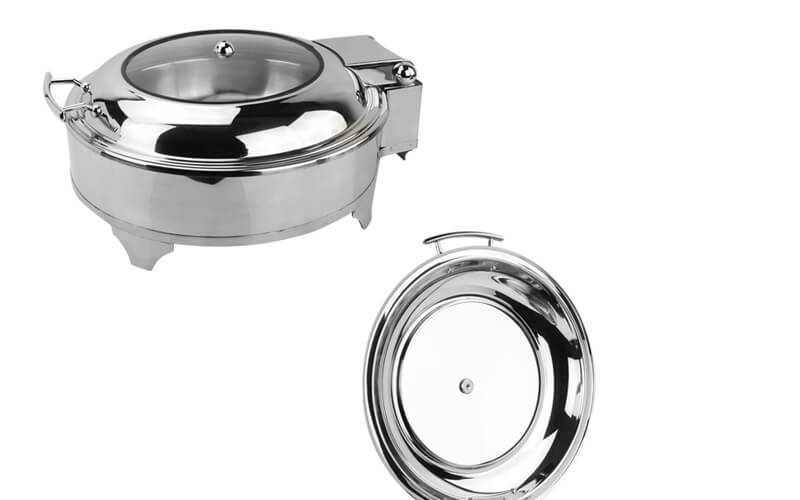 round chafing pot export round hot pot factory