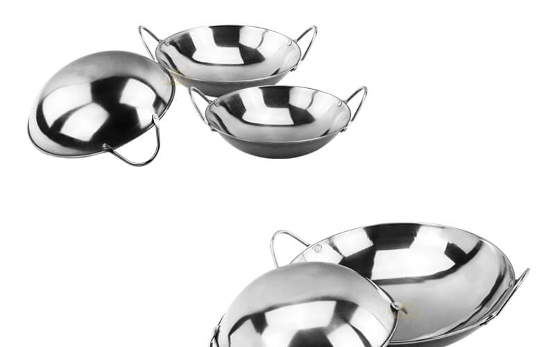 steel serving wok bar export mini pot supplier