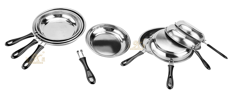stainless steel Fry pan cooking pot