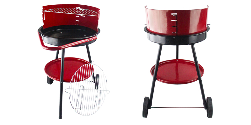Iron round barbecue grill factory